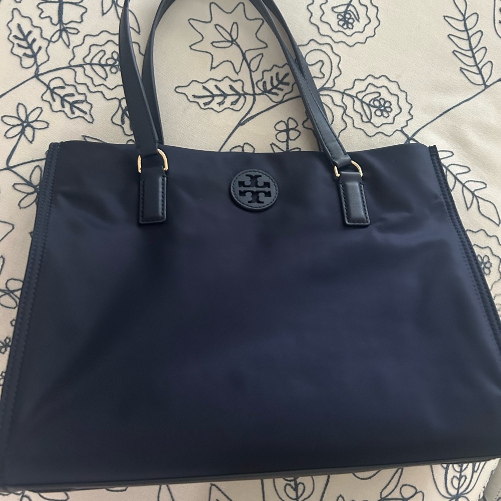 Tory Burch Navy Tote Bag